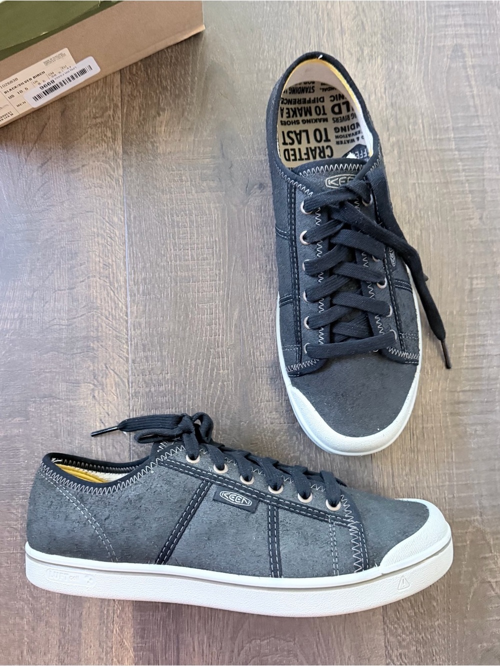 NWT Keen Eldon Harvest Sneaker | Black/Silver Birch | Size: 10.5 - Picture 5 of 10